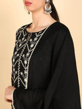 Poly Silk Embroidered Kurta Trousers With-PKSKD1342A
